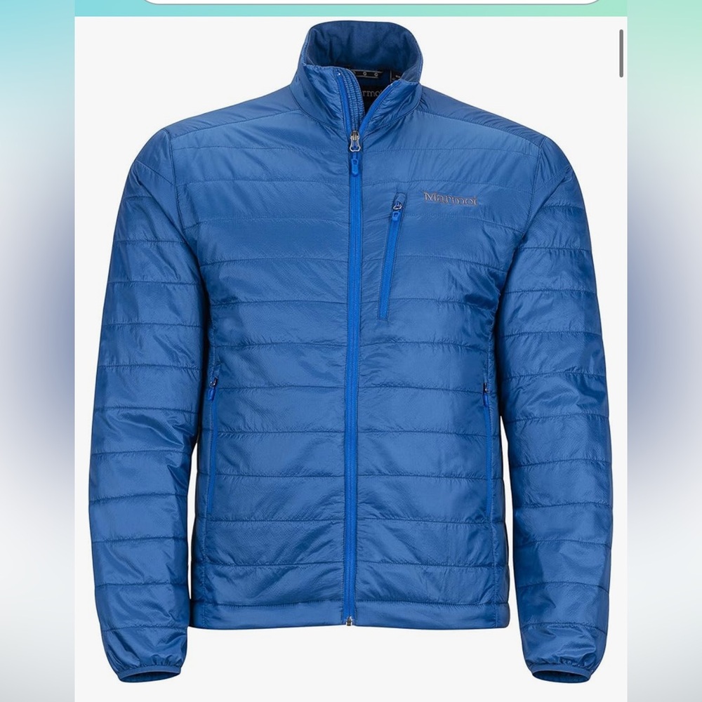 Marmot Blue insulated lightweight Puffer coat XL